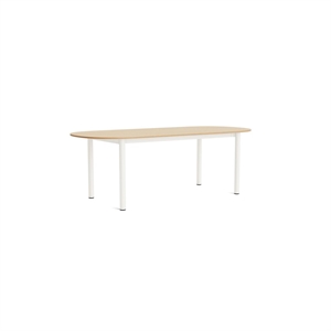 HAY Annex Oblong Matbord L220 Lackad Vit/Krämfärgad