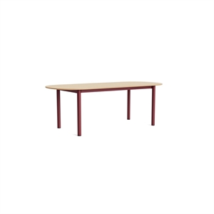 HAY Annex Oblong Matbord L220 Lackad Ek/Ladröd