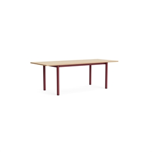 HAY Annex Overhang Matbord L220 Lackerad Ek/Ladröd