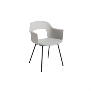 HAY Layout 213 Matstol Med Armstöd Cloud Grey/ Svart/Relate 431