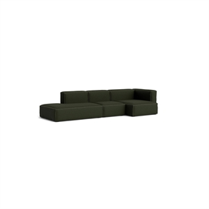 HAY Mags Soft 3-sits soffa kombination 4 höger Maglia mörkgrön