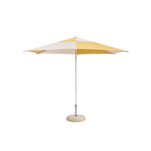 HAY Terrazza Hexagon Parasoll Off-White/Ocker
