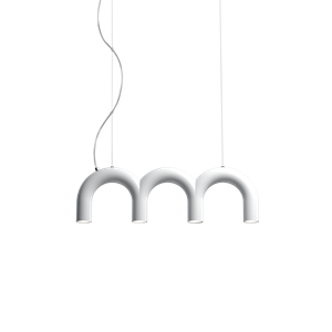 Oblure Arch Triplette Taklampa Vit