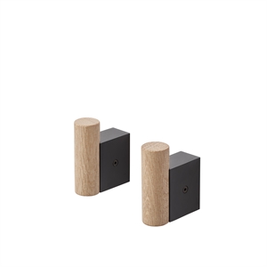 Muuto Fästkrok Ek/Svart 2 St.