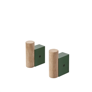 Muuto Fäst Hook Ek/Grön 2 St.