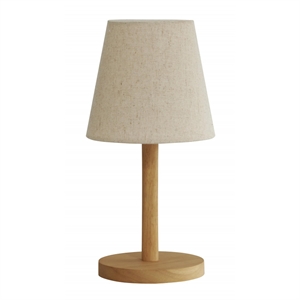 Watt & Veke Tess Bärbar Bordslampa Ek/Naturfärgad