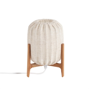 Watt & Veke Prisma Bordslampa Mini Mörk Ek/Naturfärgad