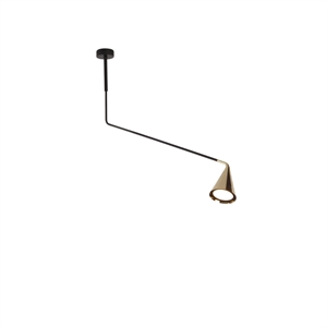 Mässing Gordon 561.11C Taklampa Matt/Svart Borstat