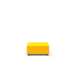 Established & Sons Bloc Soffbord med Låda L64 Bright Zinz Yellow/Signal Yellow/Light Grey