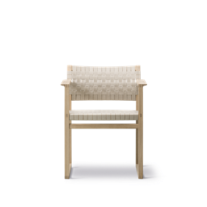 Fredericia Furniture BM62 Matbordsstol med Armstöd Flätad/Oljad Ek