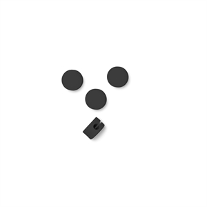 Piedestalkabelprickar i Träkol