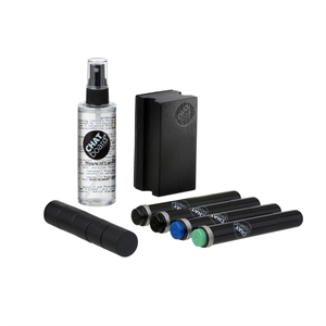 Chat Board Woody startset för brädor Svart ek/ Svart/ blå/ Grön