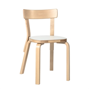 artek 69 Matstol Vit laminat