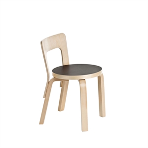 artek N65 Barnstol Svart Linoleum