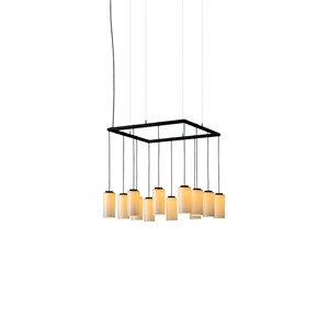 Santa & Cole Cirio Cuadrada Taklampa Vit/Porslin