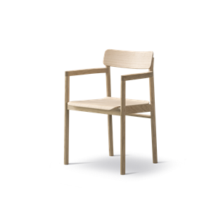 Fredericia Furniture Post Matbordsstol med Armstöd Ek