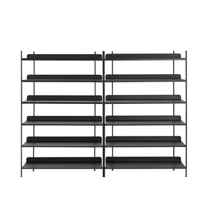 Muuto Compile Shelving System 8 Svart