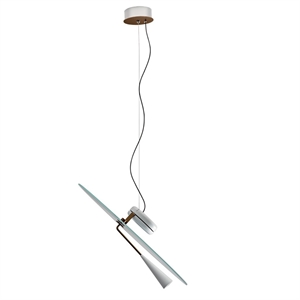Stilnovo Bascula Taklampa Vit/ Brons
