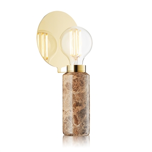 Design By Us Blindspot Bordslampa Ljusbrun/Emperador Marmor