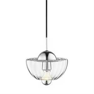 Design By Us Lotus Taklampa Transparent/ Krom