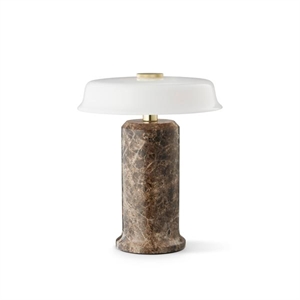 Design By Us Trip No. 2 Bärbar Lampa Mörk Emperador Marmor/Glansande Opal
