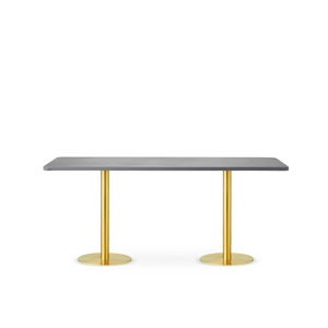 Design By Us Skins Soffbord 174x74 Guld/Rökfärgad