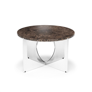 Design By Us This Is Art Soffbord Krom/ Brun Marmor