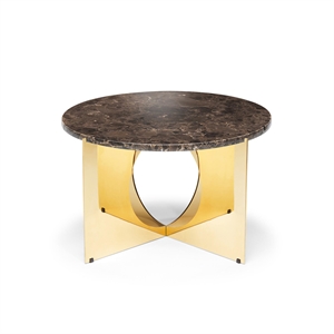 Design By Us This Is Art Soffbord Guld/ Brun Marmor