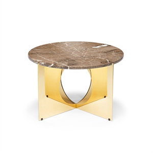 Design By Us This Is Art Soffbord Guld/ Grå Marmor