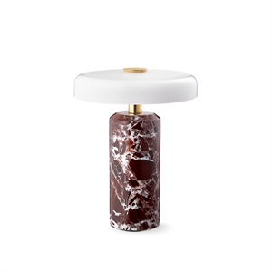 Design By Us Trip Bärbar Lampa Burgundy Marmor/Glansande Opal