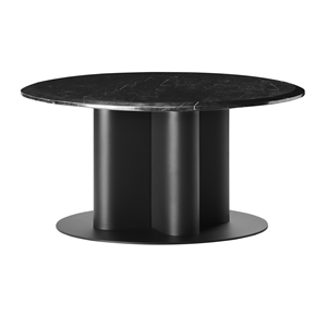 Design By Us Hard To Resist Soffbord Ø80 Svart/ Svart Marmor