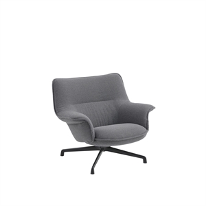 Muuto Doze Fåtölj Low Back Ocean 80/Antracitsvart