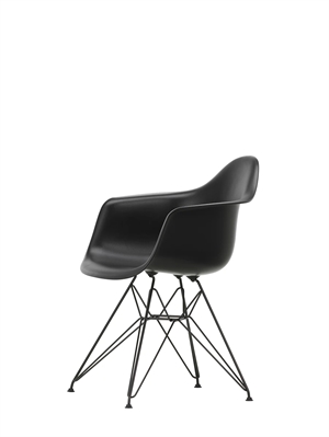 Vitra Eames Plast DAR Matstol RE Deep Black/ Svart