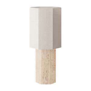 Louise Roe Eight Over Eight Bordslampa Grande Travertin/Jute Vit