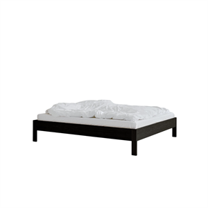 Rye Sleep Owner Sängram Utan Huvudgavel 140x200 Svartbetsad Ek