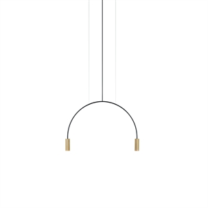 Estiluz Volta 2 Taklampa 3000K Svart/ Satin Guld