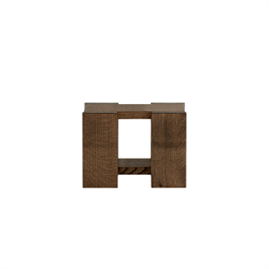 Rye Sleep Etagere Sidobord Liten Röd Ek