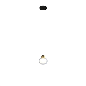 TOOY Nabila 552.22L Taklampa Svart/ Borstat Mässing/ Transparent