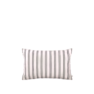Ferm Living Twill Rektangulärt Kuddfodral Off-White/ Svart