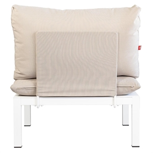 Fiam Domino Metall För Ryggstöd/Armstöd Beige