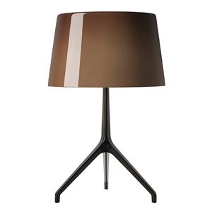 Foscarini Lumiere xxl Bordslampa Brun Svartförkromad