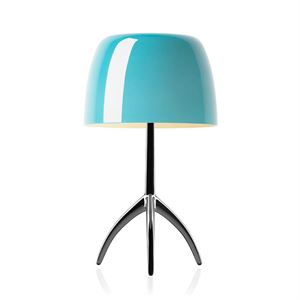 Foscarini Lumiere Bordslampa Grande Turkos m. Dimmer