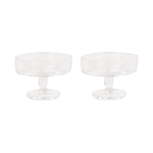 Frama 0405 Stjälkglas Set med 2 Breda 100ml Transparent