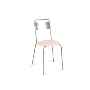 Frama Petit Rond Matstol Rostfritt Stål/Läder