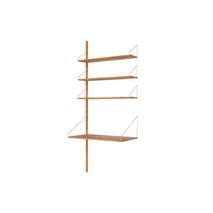 Frama Hylla Bibliotekshylla till Skrivbordssektion 185,2x80 Naturek
