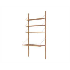 Frama Hylla Biblioteksskrivbordssektion Bokhylla 185,2x80 Naturek