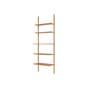 Frama Hylla Bibliotek Enkel Sektion Bokhylla 185,2x60 Naturek