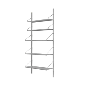 Frama Hylla Bibliotek Enkel Sektionshylla 185,2x80 Rostfritt Stål