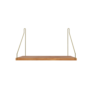 Frama Enkelhylla 27x40 Oljad Ek/ Mässing