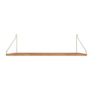 Frama Enkel Hylla Hylla 27x80 Naturlig Ek/ Mässing